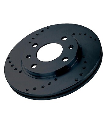 Black diamond drilled - black, frt